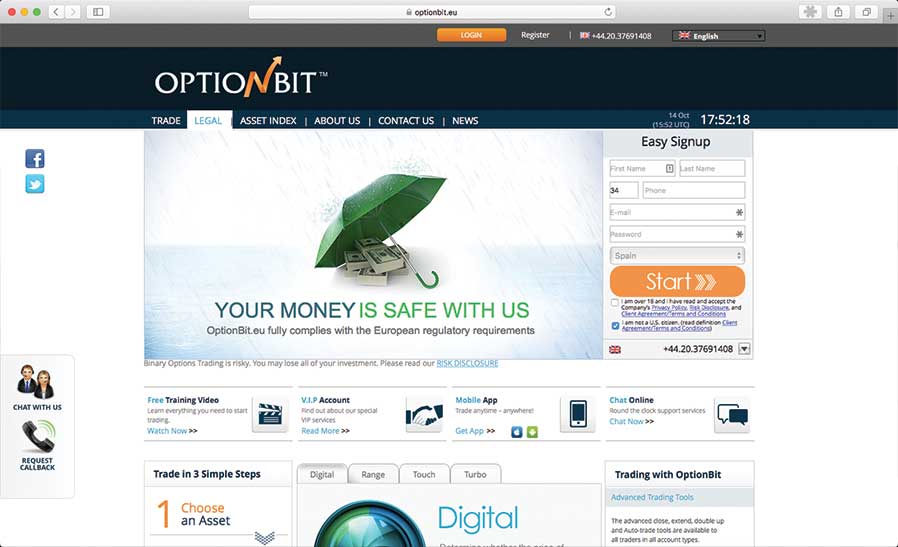 Binary options with low deposit